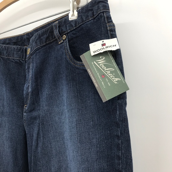 NWT Woolrich Women’s Jean Capris Size 18 dark wash - Picture 2 of 6